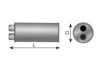 DINEX 50404 Middle Silencer, universal